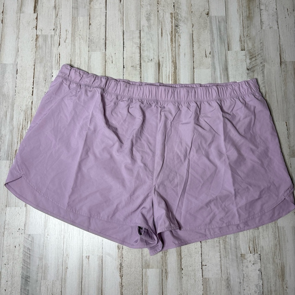 Old Navy StretchTech Shorts Womens Sz 4X Purple Lined Lightweight NEW